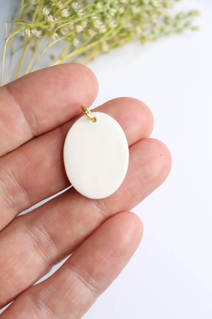 Medalha milagrosa pingente de cerâmica porcelana – photo 3
